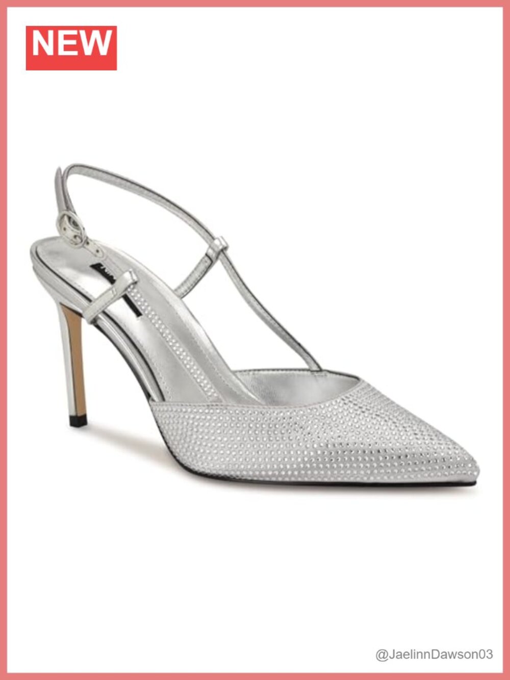 Nine West Rumer Women's Satin Slingback Pointed Toe Stiletto Pumps